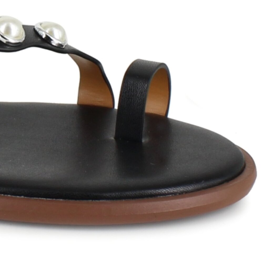 Kensie Kensie Womens Maltese Flat Sa Black 6.5M - Picture 4 of 4